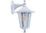 EGLO LED Wandleuchte "LATERNA 5 L16,5 x H35 x AL21 cm, spritzwassergeschützte Lampe", weiß, 1, H: 35cm, 1 Stk., Leuchten, Außen-Wandlampe, Wandleuchte, Weiß, E27, IP44, L16,5 x H35 x AL21 cm, LED Wandleuchte