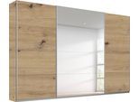 Schwebetürenschrank RAUCH "Kleiderschrank Schrank Garderobe Wäscheschrank TOMA", braun (eiche artisan), B:315cm H:229cm T:62cm, Holzwerkstoff, Schränke, Schwebetürenschrank, inkl. Regaleinsatz sowie zusätzlichen Einlegeböden MADE IN GERMANY