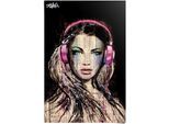 Poster REINDERS "DJ Girl Loui Jover", bunt (farbe bild(er): mehrfarbig), B:61cm H:91,5cm, Papier, Bilder, Poster