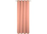 Vorhang ADAM "Uni Collection", orange (papaya), B:142cm H:235cm, Baumwolle (Bio-Baumwolle), Gardinen, Blickdichter aus 100% Bio-Baumwolle