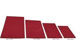 Badematte KINZLER "Chenille" Gr. 5, rot (bordeaux), H:18mm, Polyester, Badematten, Badematte, Badteppich, Uni Farben, weich, als rechteckig & halbrund erhältlich