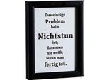 Bild CREATIV HOME "Lyrics2", schwarz (farbe rahmen: schwarz, farbe bild(er): schwarz), B:18cm H:24cm T:3cm, Holz, Papier, Bilder, Bild