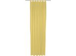 Vorhang ADAM "Uni Collection", gelb, B:142cm H:335cm, Baumwolle (Bio-Baumwolle), Gardinen, Blickdichter aus 100% Bio-Baumwolle