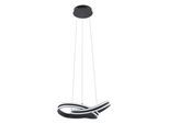 EGLO Hängeleuchte "CORREDERA Pendellampe, Kunststoff, Stahl, IP20, Esszimmerlampe, Lampe", schwarz-weiß (schwarz weiß), 1, Ø 50cm H: 120cm, 1 Stk., Leuchten, Elegante Hängelampe für Esszimmer, Küche oder Wohnzimmer, Hängeleuchte