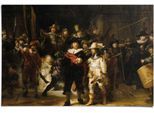 Poster REINDERS "Rembrandt Die Nachtwache", braun (farbe bild(er): braun), B:91,5cm H:61cm, Papier, Bilder, Poster