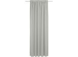 Vorhang ADAM "Uni Collection light" Gr. 4, grau (hellgrau), B:142cm H:245cm, Jacquard, Baumwolle, Gardinen, aus 100% Bio-Baumwolle