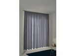 Vorhang ADAM "Graphic Ventus" Gr. 2, blau (dunkelblau), B:145cm H:175cm, Jacquard, Baumwolle (Bio-Baumwolle), Gardinen, aus 100% Bio-Baumwolle