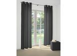 Vorhang WIRTH "Felsted" Gr. 1, schwarz, B:132cm H:150cm, Jacquard, Polyester, Gardinen