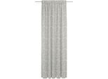 Vorhang ADAM "Flower Cuvée Light" Gr. 5, grau (hellgrau), B:142cm H:255cm, Jacquard, Baumwolle, Gardinen, aus 100% Bio-Baumwolle