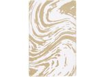 Badematte EGERIA "Marble" Gr. 4, beige (creme), H:10mm, Baumwolle, Badematten, Badematte