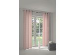 Vorhang ADAM "Little Parrot" Gr. 3, rosa, B:145cm H:225cm, Jacquard, Baumwolle (Bio-Baumwolle), Gardinen, aus 100% Bio-Baumwolle