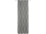 Vorhang ADAM "Casket Valdelana Light" Gr. 1, grau (dunkelgrau), B:142cm H:145cm, Jacquard, Baumwolle, Gardinen, aus 100% Bio-Baumwolle