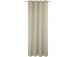 Vorhang WIRTH "Newbury" Gr. 5, grau (taupe), B:130cm H:255cm, Jacquard, Baumwolle, Polyester, Gardinen