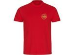 multifanshop Kinder T-Shirt - Deutschland - Adler Retro Gold - Druck gold metallic - Kind