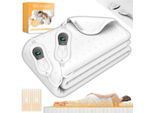 KESSER® Wärmeunterbett mit Abschaltautomatik Fernbedienung Heizdecke mit 3 Temperaturstufen Wärmebettunterlage fürs Bett Matratzenheizung Wärmedecke aus weichem Vlies Heizkissen