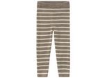 Baby Woll-Strickhose mit Streifen