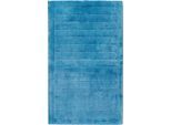 Badematte EGERIA "Line" Gr. 4, blau, H:10mm, Baumwolle, Badematten, Badematte