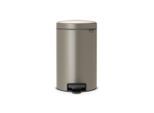 Brabantia Abfalleimer NEW Icon, Platin, Kunststoff, 12 L, 25.1x41.1x33.8 cm, Küchen, Küchenausstattung, Mülleimer