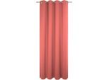 Vorhang ADAM "Uni Collection light", rot, B:142cm H:325cm, Baumwolle (Bio-Baumwolle), Gardinen, Vorhang, aus 100% Bio-Baumwolle