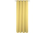 Vorhang ADAM "Uni Collection light", gelb, B:142cm H:215cm, Baumwolle (Bio-Baumwolle), Gardinen, Vorhang, aus 100% Bio-Baumwolle
