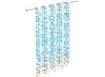 Eisl Duschvorhang "Mosaik GRAU" Breite 180 cm waschbarer Antischimmel Vorhang (Höhe 200 cm), graues Mosaik-Design