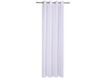 Vorhang GERSTER "Austen" Gr. 1, weiss (weiß), B:140cm H:235cm, Wirkware, Polyester, Gardinen, Vorhang, recyceltes Polyester, monochrom, samt, Thermo