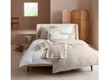 Bettwäsche "Anisa in Gr. 135x200, 155x220 cm oder 200x200", beige, B/L: 200cm x 200cm, 1 Stk., 2 Stk., Renforcé, B/L: 80cm x 80cm & 80cm x 80cm, 3 Stk., Renforcé, Obermaterial: 100% Baumwolle, LEGER HOME BY LENA GERCKE, Bettwäsche, Bettwäsche, Bettwäsche aus Baumwolle, unifarbene Bettwäsche mit Reissverschluss