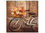 Artland Wandbild "Triff mich im Cafe II" Fahrräder 1 Stk. tlg. als Leinwandbild in verschied. Grössen