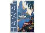 Artland Poster »Hawaii Vintage Reiseplakat« Amerika 1 Stk. tlg. als Alubild, Leinwandbild, Wandaufkleber oder Poster in versch. Grössen