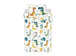 Kinderbettwäsche "Jerry Fabrics Dino world 100 x 135 cm + 40 x 60 cm" 2 Stk. tlg.