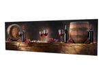 Wandbild "Wallxpert Wein 30 x 80 cm", bunt (farbe bild(er): bunt), B:80cm H:30cm, Leinen, MDF, Bilder, Wandbild