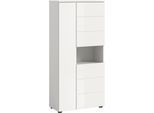 welltime Midischrank »Biel, Höhe 133 cm, 3 Türen, 1 offenes Fach« 1 Stk. tlg. Türanschlag wechselbar, modernes Design, Badschrank, Unterschrank, Bad