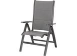 Klappstuhl BEST "Varese", grau (anthrazit), B:67cm H:112cm T:67cm, Aluminium, Stühle, Klappstuhl