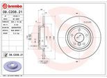 BREMBO Bremsensatz, Scheibenbremse sg00000b5p Hinterachse voll 300mm 10mm für Volvo JAGUAR LAND ROVER