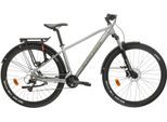 Mountainbike KROSS "KROSS MTB Hardtail Hexagon 4.0 29" silber" Gr. 46, silber (silberfarben, schwarz), Fahrräder, Damen, 46cm, 29 Zoll (73,66cm) hinten: 29 Zoll (73,66cm)