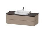 Duravit Happy D.2 Waschtisch-Unterschrank HP496207575 40,8 x 130 x 55 cm, 2 Schubkästen, für Möbelwaschtisch, leinen
