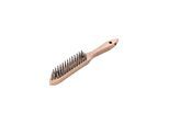 Lessmann Handdrahtbürste V4A glatt 3-reihig 0,3mm (105731)