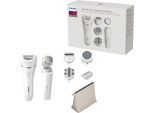 Philips Epilierer »Beauty Set Series 9000 BRE770/92« 5 Stk. Aufsätze inkl. Gesichtshaarentferner und Tasche, Nass-und Trockenfunktion