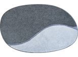 Badematte GRUND "Orbis", grau (anthrazit), H:24mm, Polyacryl, Badematten, Badematte, zweifarbiger Badematte