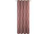 Vorhang ADAM "Casket Valdelana Light" Gr. 3, rot (cherryrot), B:145cm H:225cm, Jacquard, Baumwolle (Bio-Baumwolle), Gardinen, aus 100% Bio-Baumwolle
