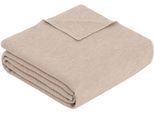 Kinderdecke IBENA "Wohndecke Charlotte mit GOTS", beige, B:70cm L:100cm, Baumwolle, Wohndecken, mit gewebter Struktur