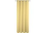 Vorhang ADAM "Graphic Ventus Light" Gr. 4, gelb (hellgelb), B:145cm H:245cm, Jacquard, Baumwolle (Bio-Baumwolle), Gardinen, aus 100% Bio-Baumwolle