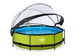 Exit Toys Pool-Set , Grün , Kunststoff , 220 cm , Ce , Freizeit & Co, Pools & Wasserspaß, Pools