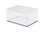 Rotho Vorratsdose , Weiß, Transparent , Kunststoff , 2,25 l , rechteckig , 15x9.6x20 cm , Reach, DIN EN ISO 14001, DIN EN ISO 9001 , lebensmittelecht, luftdichter Verschluss, Deckel mit Sichtfenster , Küchenzubehör, Vorratsbehälter, Vorratsdosen