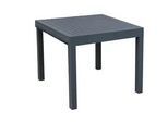 Gardenson Gartentisch , Dunkelgrau , Metall , rechteckig , eckig , 90x75x90-180 cm , ausziehbar, gastro- und objekttauglich, wetterbeständig, platzsparend , Gartenmöbel, Gartentische, Gartentische ausziehbar