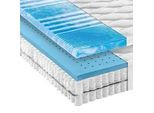 Novel Taschenfederkernmatratze , Weiß , Textil , H2 , Füllung: Polyester , 180x200 cm , Made in Germany, Oeko-Tex® Standard 100 , Härtegradauswahl, Über- und Sondergrößen erhältlich, Bezug abnehmbar/waschbar, klimatisierte Belüftungskanäle, für verstellbare Lattenroste geeignet, Tragegriffe, atmungsaktiv, schadstoffgeprüft, aktive Schulterzone, alternative Größen erhältlich , Schlafzimmer, Matratz