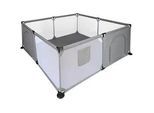 My Baby Lou Laufgitter , Schwarz, Dunkelgrau , Metall, Kunststoff, Textil , 184x66x184 cm , SGS-geprüft , Babymöbel & Kindermöbel, Babyzimmer, Laufgitter
