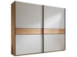 Xora Schwebetürenschrank , Eichefarben, Hellgrau , Metall , Eiche , 6 Fächer , 270x225.5x61.2 cm , Schlafzimmer, Komplette Schlafzimmer und Serien, Schlafzimmerserien