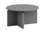 Livetastic Couchtisch , Grau , Holzwerkstoff , Betonoptik , rund , X-Form , 60x33x60 cm , einfacher Aufbau , Wohnzimmer, Wohnzimmertische, Couchtische, Couchtische rund
