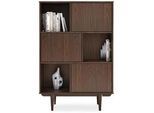 Idimex Highboard Simona , Nussbaumfarben , Holz , Kiefer , Vintage , 95x139x37 cm , FSC Mix , Wohnzimmer, Kommoden & Sideboards, Highboards